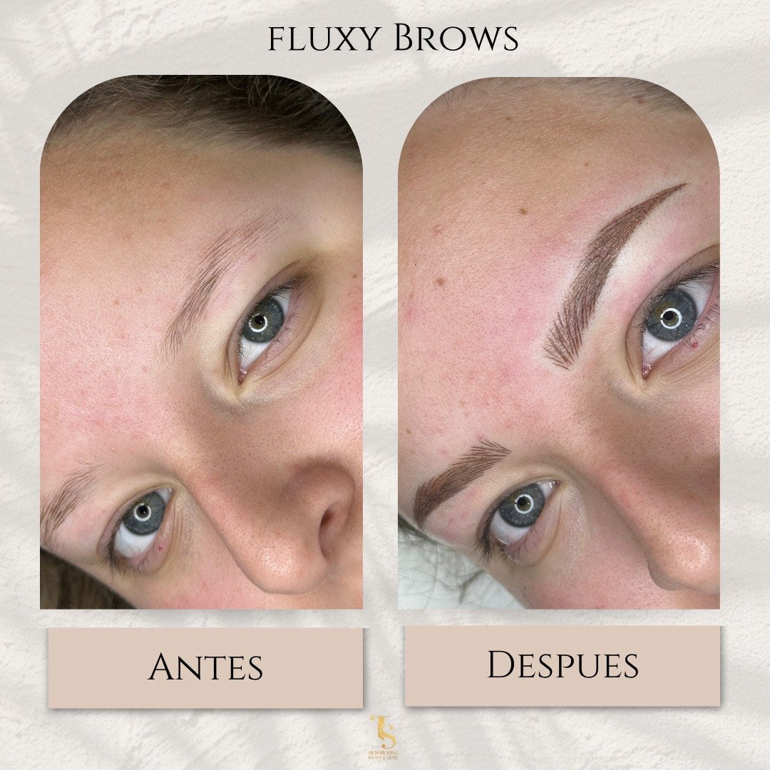 Fluxy Brows antes y despues — TS Microblading