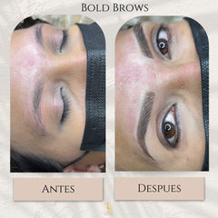 Bold Brows antes y despues — TS Microblading